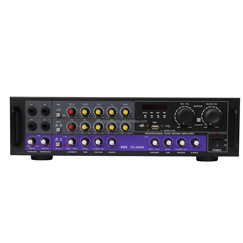 100W home Amplifier Multi-group karaoke input BBE circuit adjustment for indoor, FC-A5000