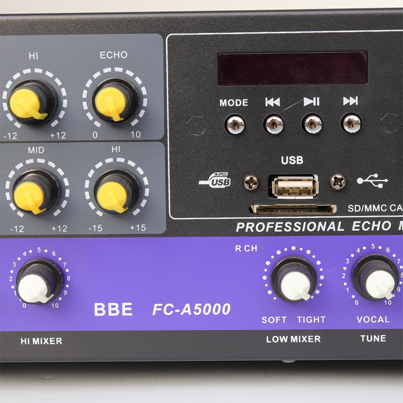 100W home Amplifier Multi-group karaoke input BBE circuit adjustment for indoor, FC-A5000