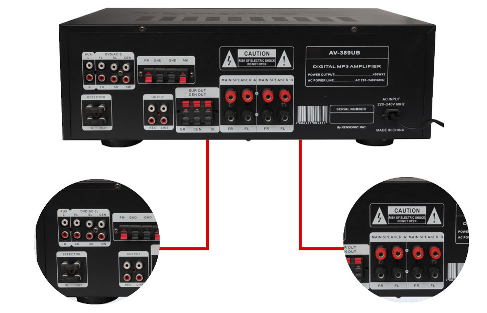 2 channel stereo power amplifier