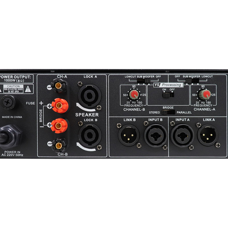 New In 2025 professional 800W*2 High pitched Music Amplifier for karaoke KTV, FC-A1000HX
