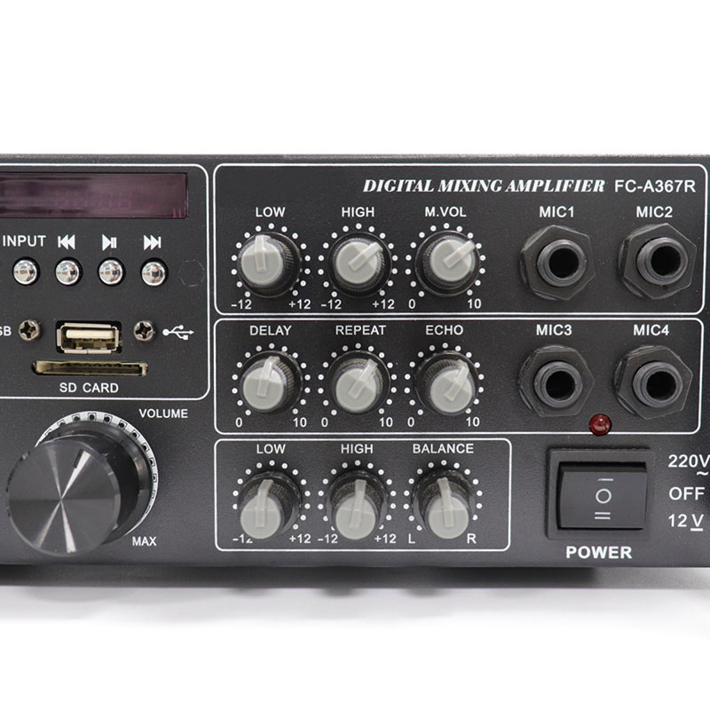 Custom Label BT 5.0 Mini Audio Amp 25W Dual Channel Hi-Fi Digital Power Amplifier for Home, FC-A367R