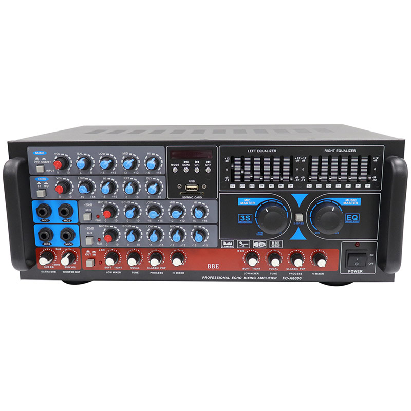 Stock Available 200W tone tuning audio mixing Amplifier for Instrument vocalization,FC-A6000