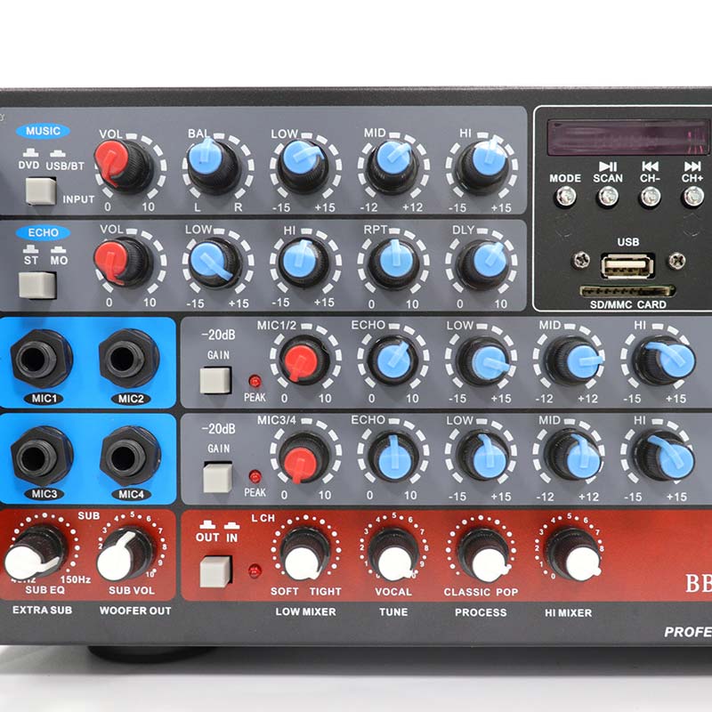 Stock Available 200W tone tuning audio mixing Amplifier for Instrument vocalization,FC-A6000