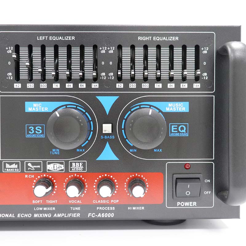 Stock Available 200W tone tuning audio mixing Amplifier for Instrument vocalization,FC-A6000