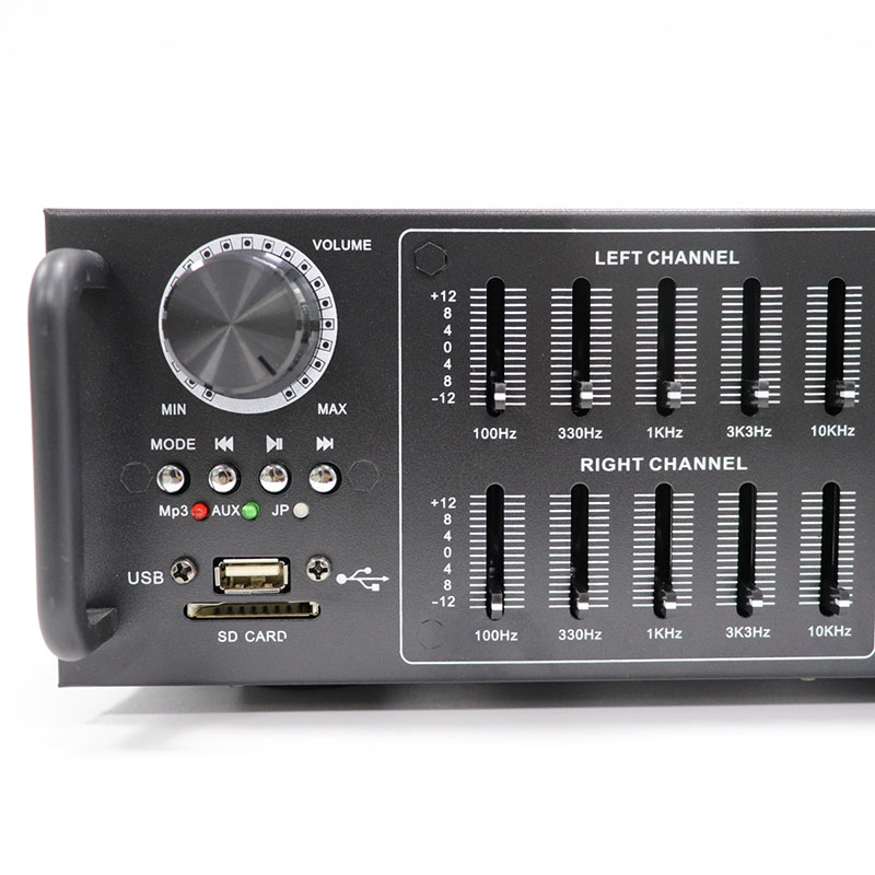 Wholesale 25W Dual Channel Stereo Amplifier Audio Receiver Home Store FM Radio SD MIC, FC-A387
