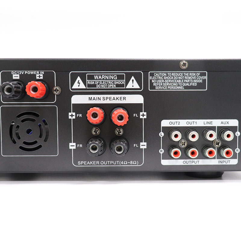 Wholesale 25W Dual Channel Stereo Amplifier Audio Receiver Home Store FM Radio SD MIC, FC-A387