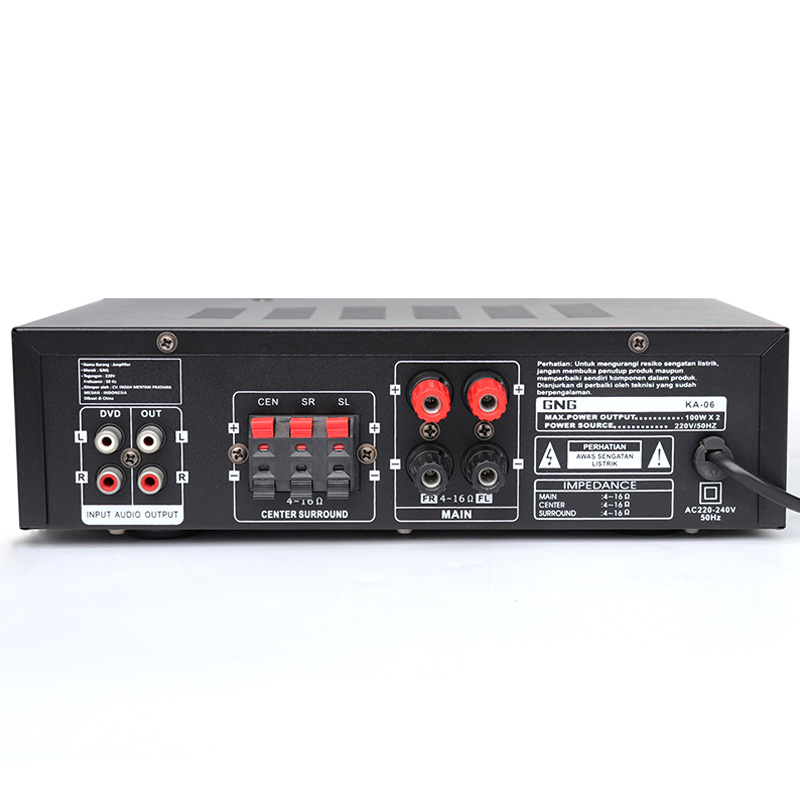 Dolby atmos 4K HD av receiver audio system sound stereo karaoke integrated amplifier for home cinema, KA-06