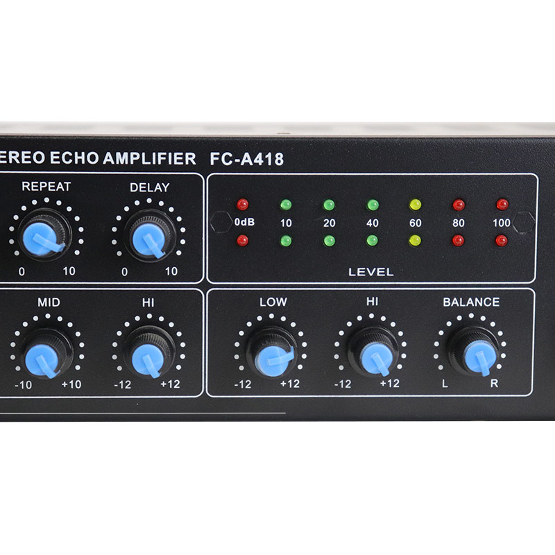 Factory wholesale 25W 2-channel infrared remote control DC12V input Household power amplifier, FC-A418