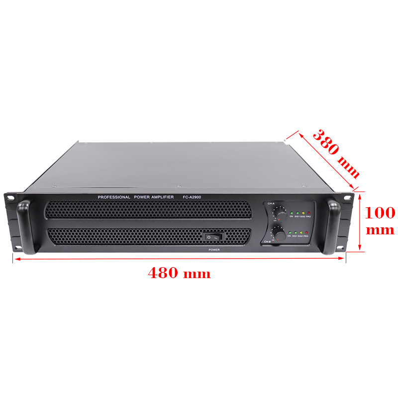 Wholesale 2 Channels 300w 15 Inch Professional Speaker Dedicated Power Amplifier For Conference Rooms FC-A2900