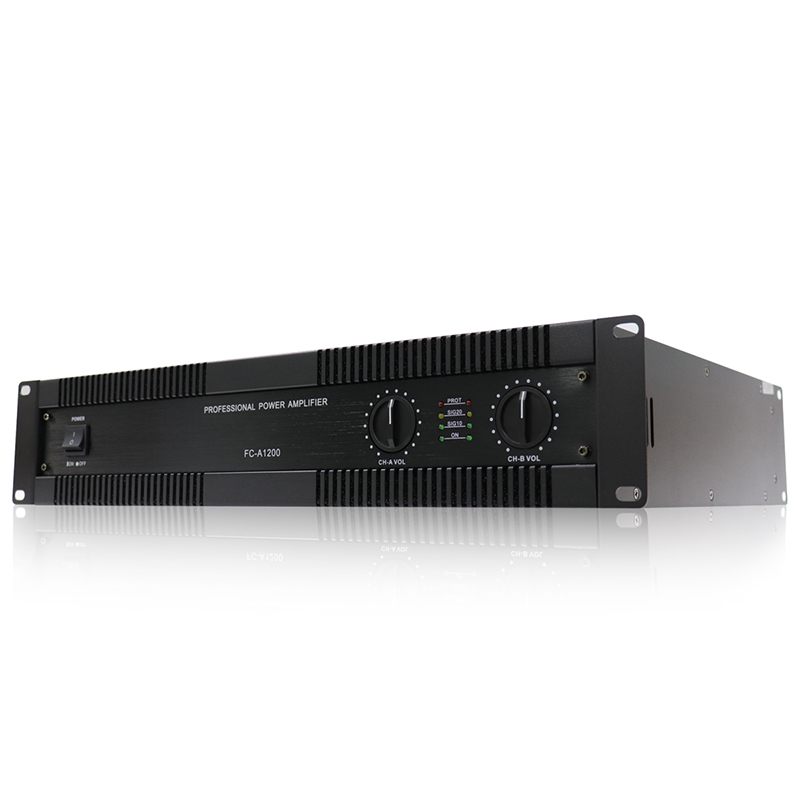 Customized logo 2 Channel 100W Professional Power Amplifier for indoor and outdoor, FC-A1200