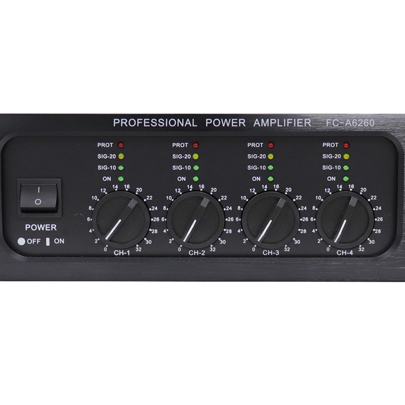 Direct wholesale of manufacturers 4.0 Channel 250w Posterior stage Professional Power Amplifier, FC-A6260