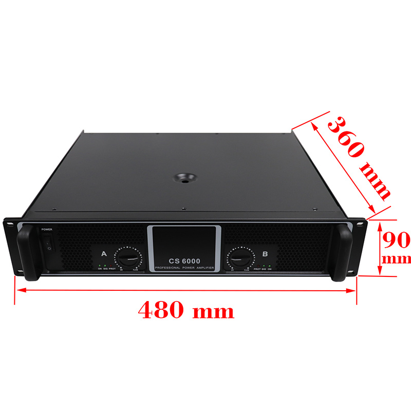 high-quality 2 Channel 600W Amplifier speaker Pro Audio Equipments for bars, CS-6000
