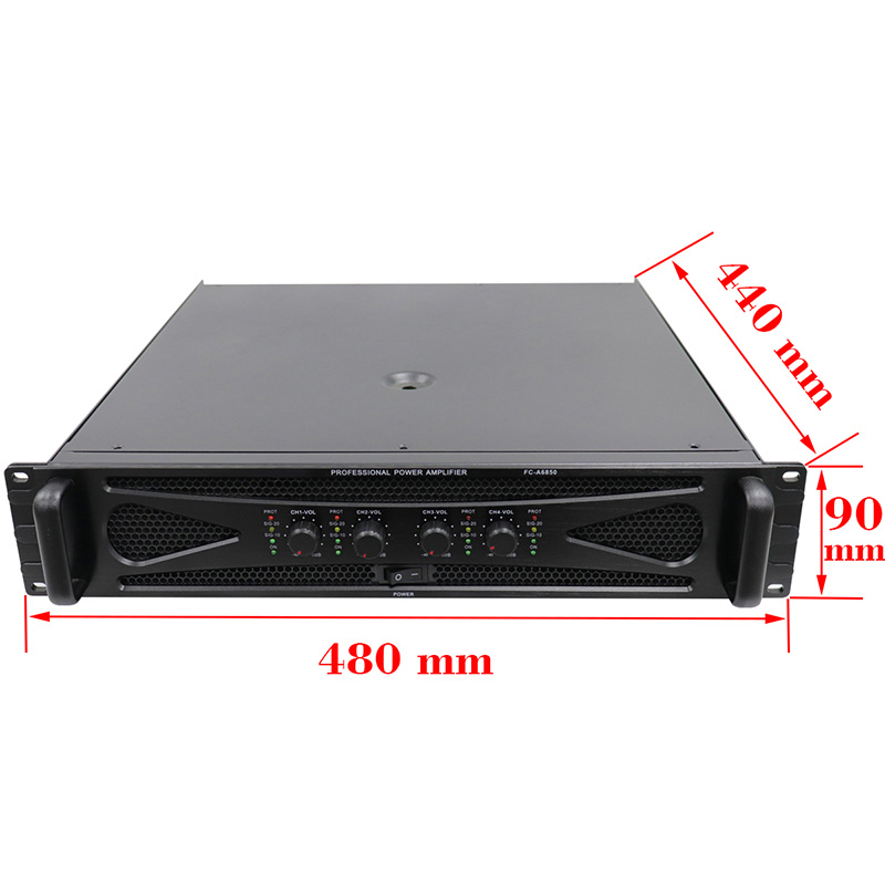High Power 4 Channel 600w Professional Power Amplifier Professional Stereo Amplifier FC-A6850