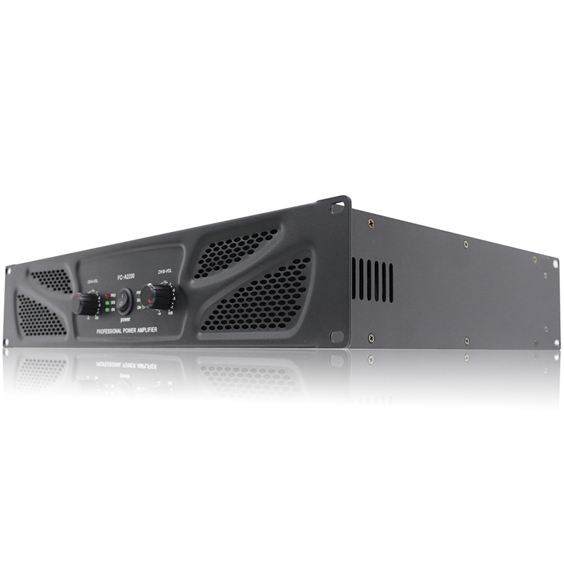 Wholesale customization 2 Channel 200w Stereo Audio Professional Power Amplifier for perform FC-A2200