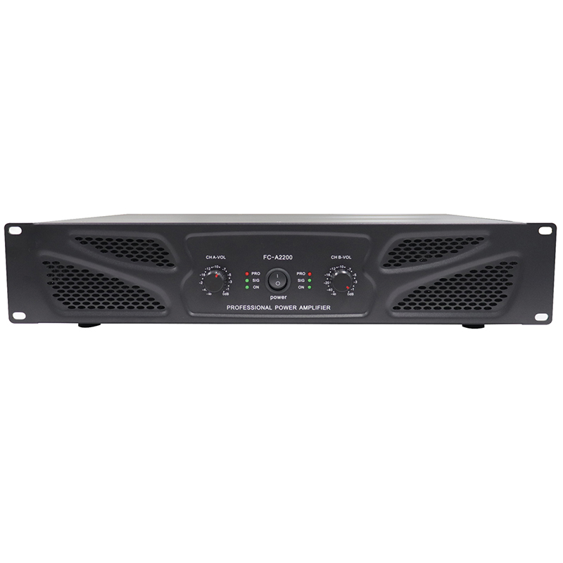 Wholesale customization 2 Channel 200w Stereo Audio Professional Power Amplifier for perform FC-A2200