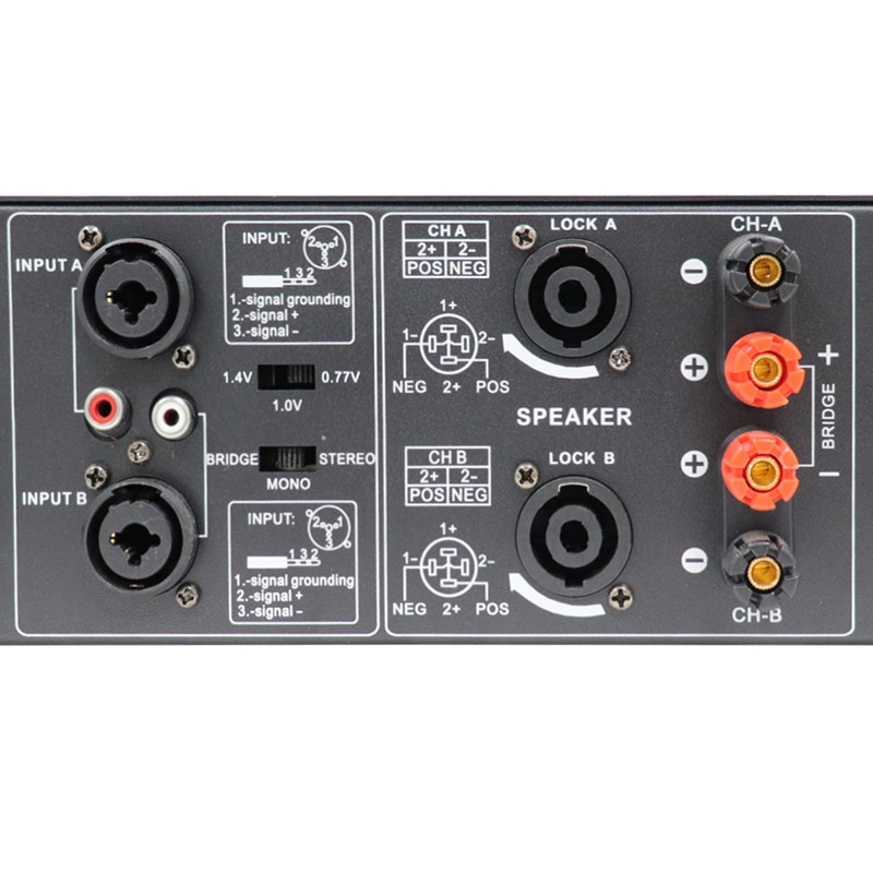 Wholesale customization 2 Channel 200w Stereo Audio Professional Power Amplifier for perform FC-A2200