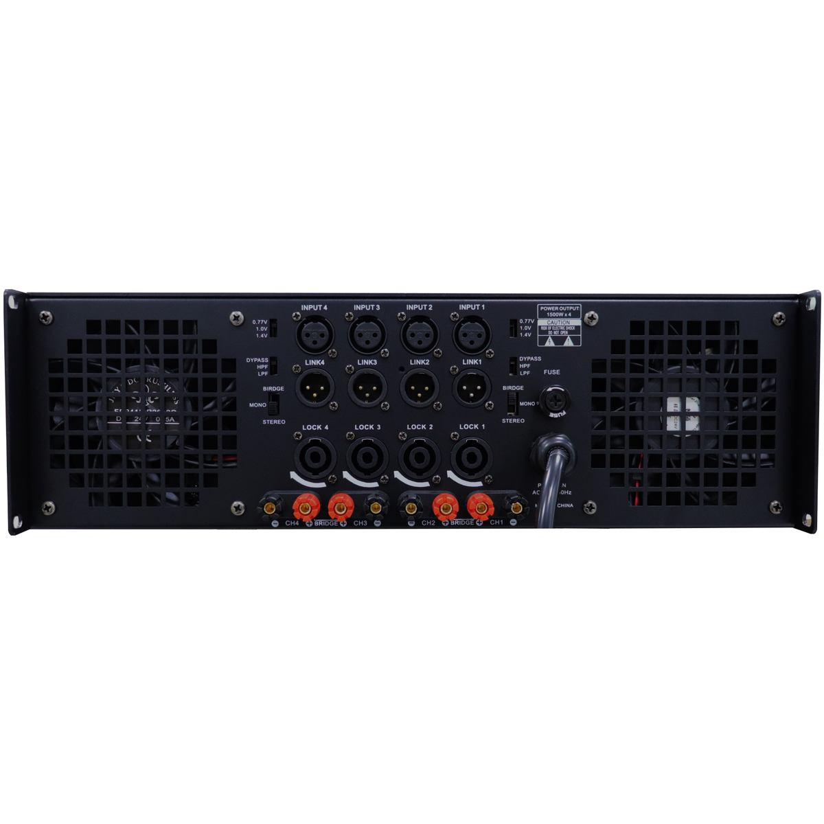 Newly developed H-class 1500W 4-channel 3U professional amplifier SY-41500