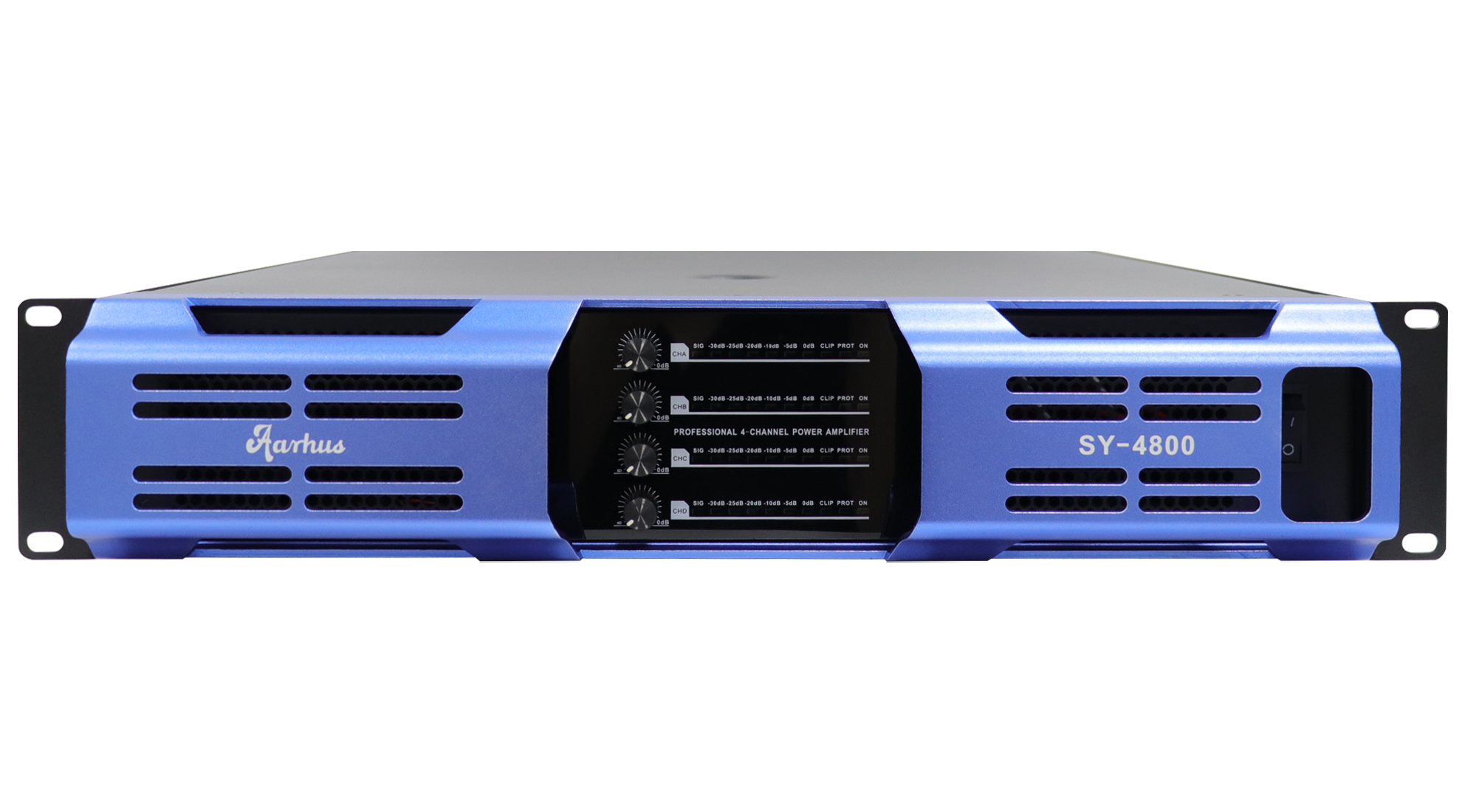 New design class H 800W 4-channel blue professional amplifier SY-4800
