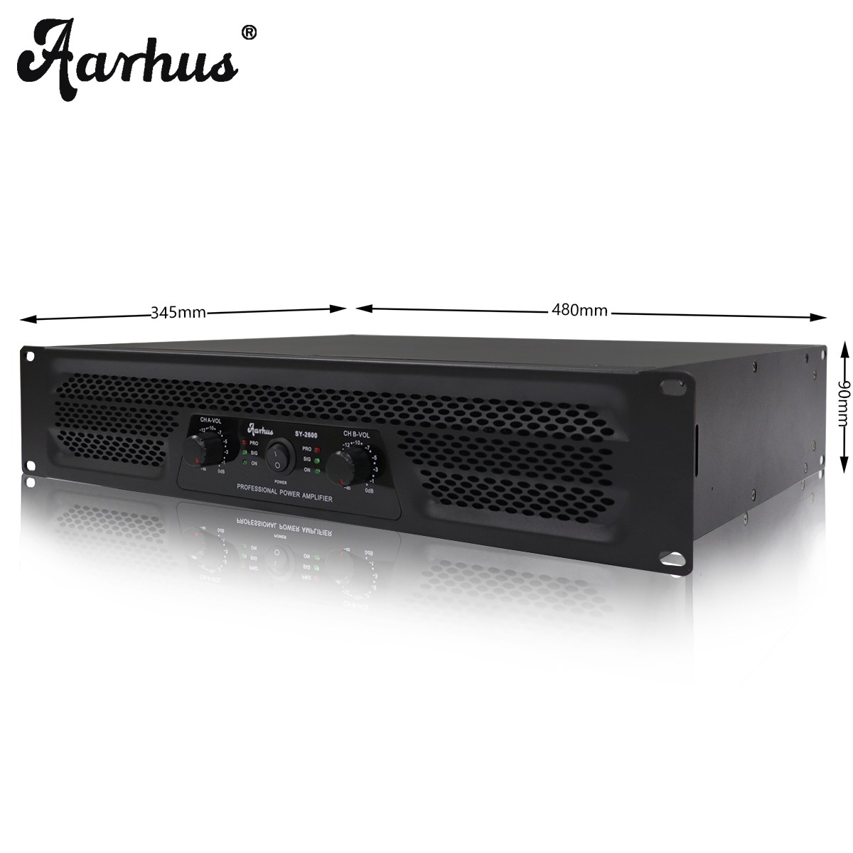 Professional 2-Channel Power Amplifier for OEM Audio Systems, SY2600
