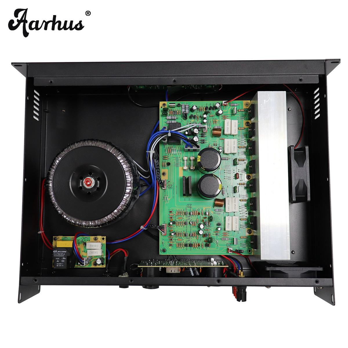 Internal structure of professional power amplifier