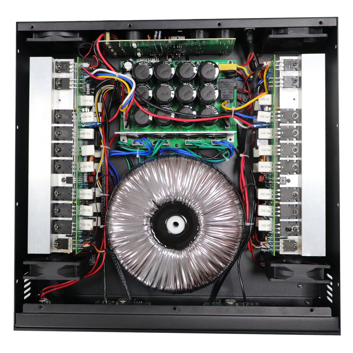 Audio power amplifier for stage and live performance sound