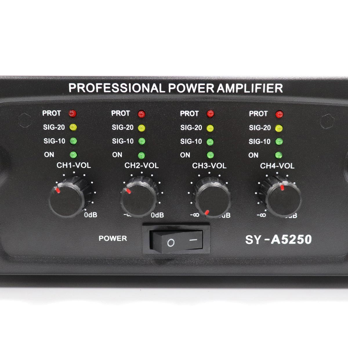 Custom Hot sales 250W Independent four channel Professional Power Amplifier for Stage, SY-A5250