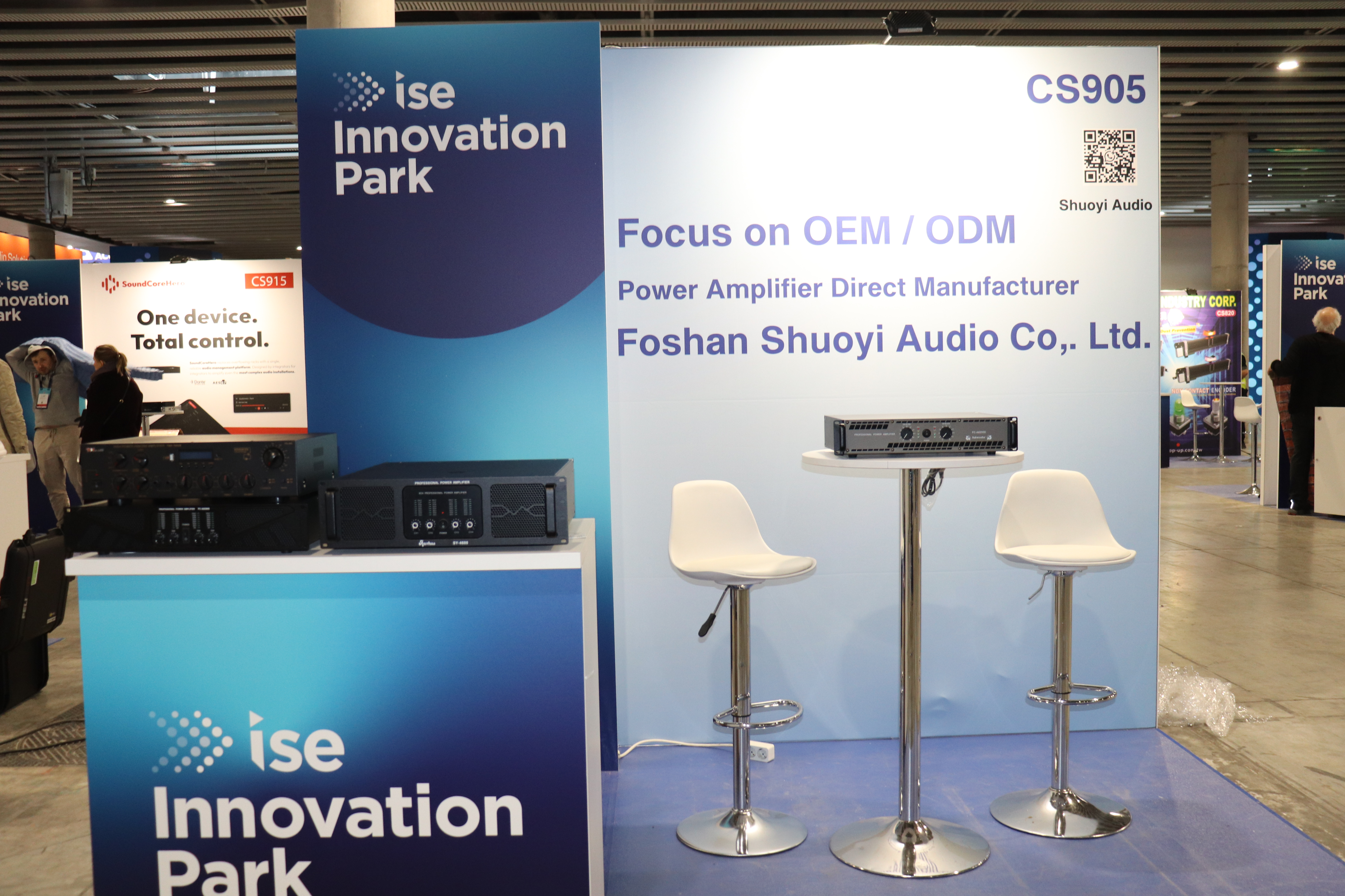 professional power amplifier exhibition ISE 2026